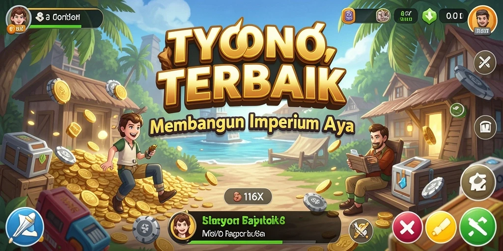 Screenshot gameplay 116X memperlihatkan pengalaman membangun bisnis yang seru.