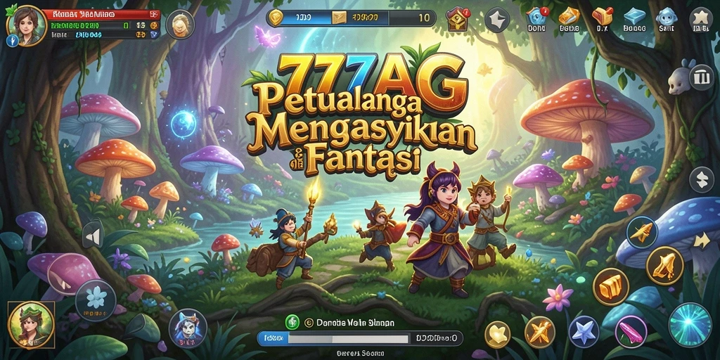 Tampilan gameplay seru di dunia petualangan 777AG.