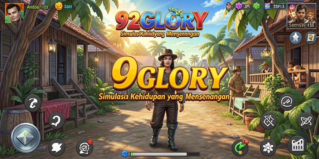 Screenshot gameplay 92GLORY menampilkan interaksi karakter yang mendalam.