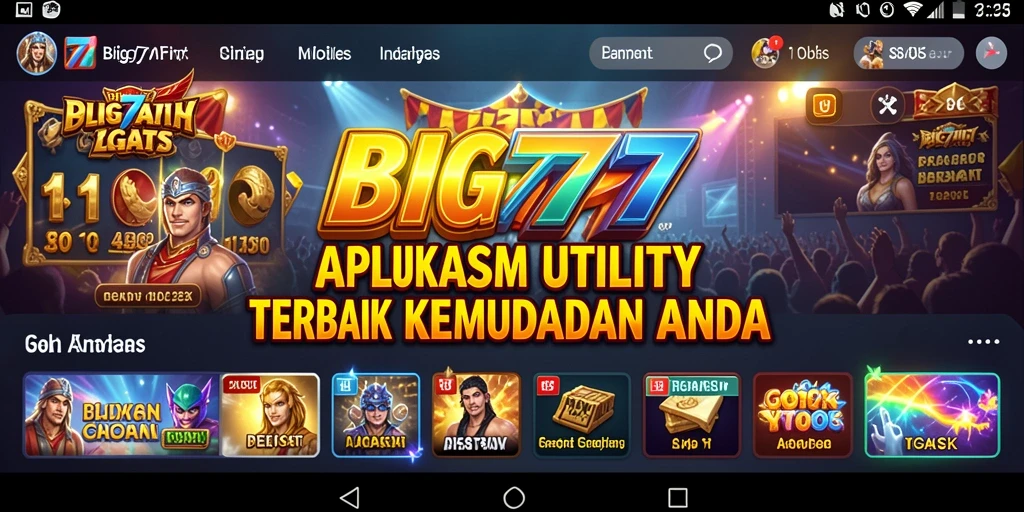 Tampilan antarmuka utama <strong>BIG777</strong> yang mempermudah pengelolaan data dan optimisasi perangkat.