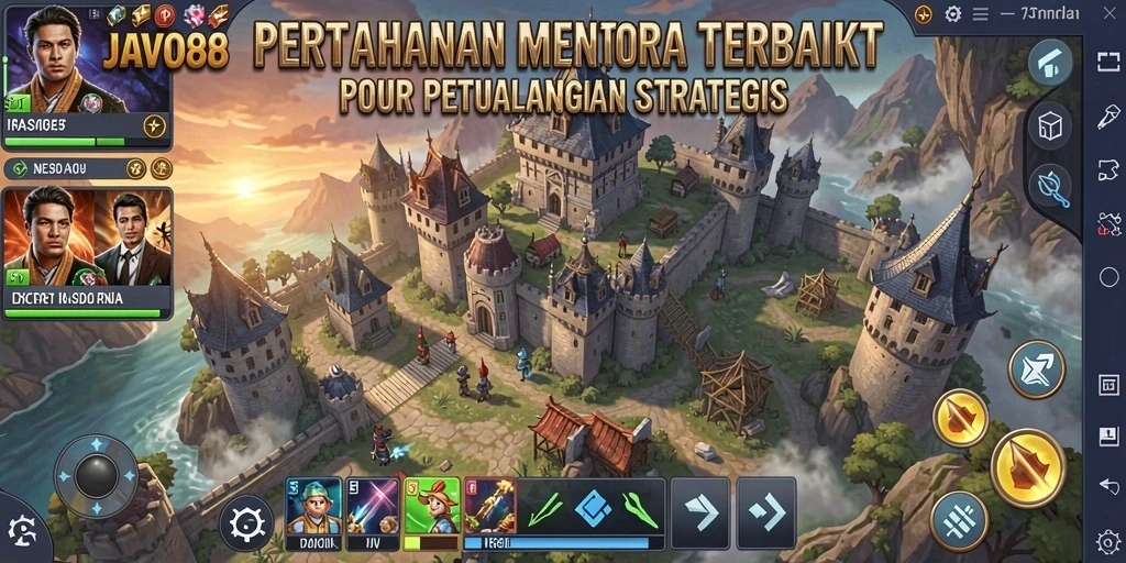 Gameplay JAVO88 yang seru dalam Tower Defense.