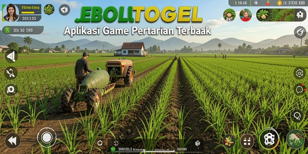 Tampilan gameplay seru di JEBOLTOGEL dengan aktivitas pertanian.