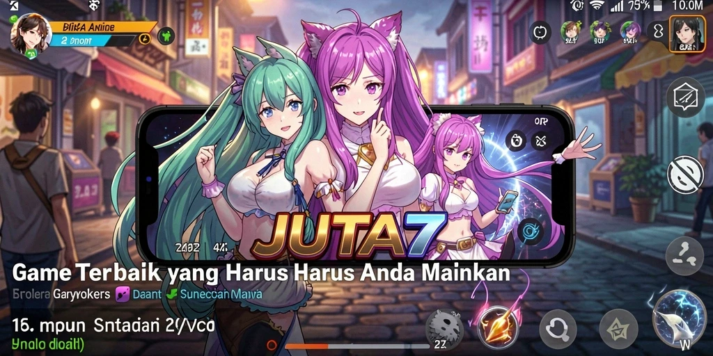 Tampilan menarik dari gameplay seru JUTA7.