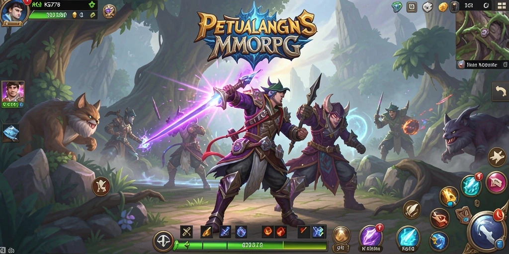 Tangkapan layar memperlihatkan gameplay menegangkan di dunia MMORPG.