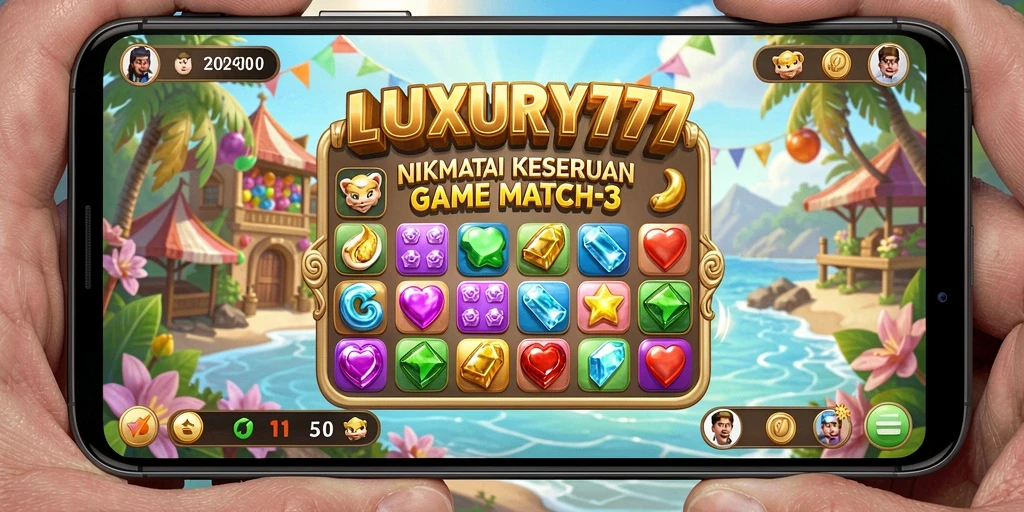 Tampilan permainan LUXURY777 yang menarik dan penuh warna.