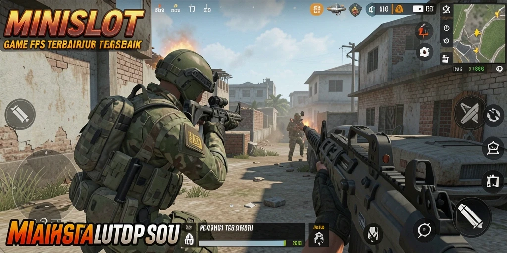 Gameplay seru dalam pertempuran FPS di MINISLOT.