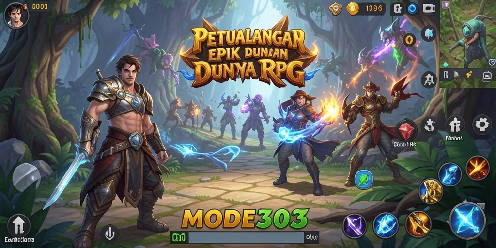 Gameplay seru dan menantang dari MODE303 dalam dunia RPG.