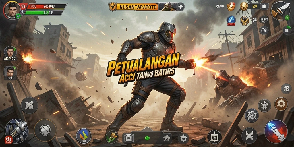 Screenshot NUSANTARATOTO menunjukkan aksi seru dalam pertempuran.