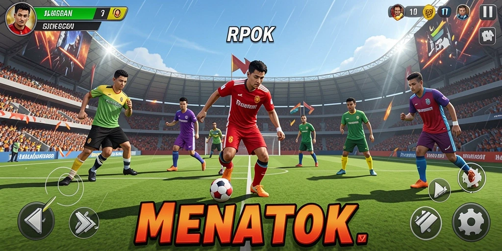 Tampilan gameplay RPOK yang menarik dengan berbagai pilihan olahraga.
