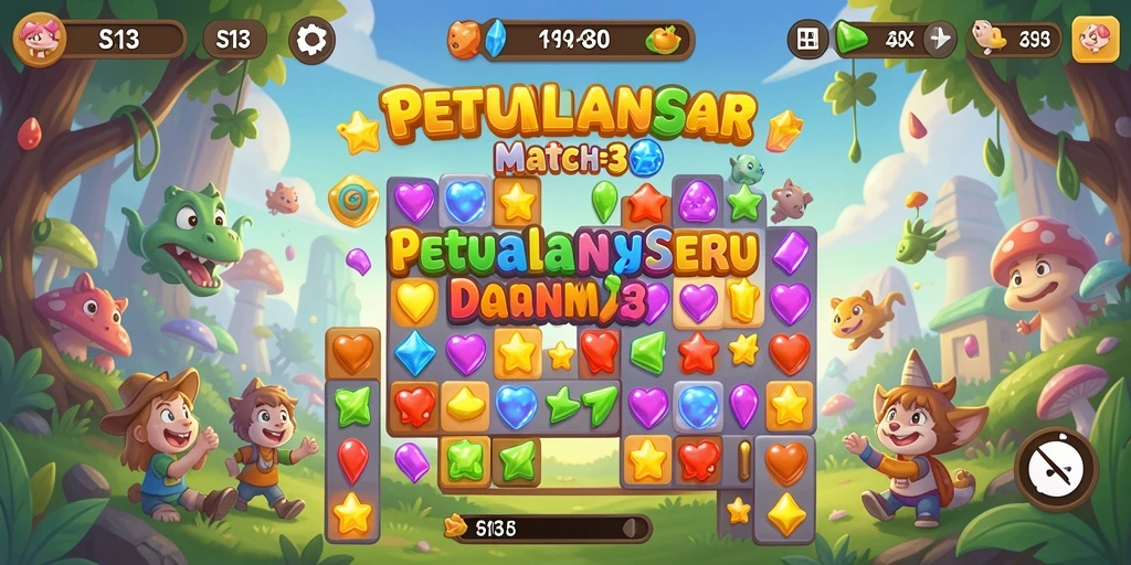 Tampilan menarik dari gameplay S13 yang penuh warna dan tantangan.