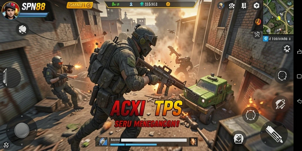 Tampilan menarik dari gameplay SPN88 saat beraksi di medan perang.